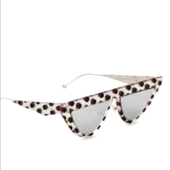 Fendi grey polka dot cat eye sunglasses main image 10